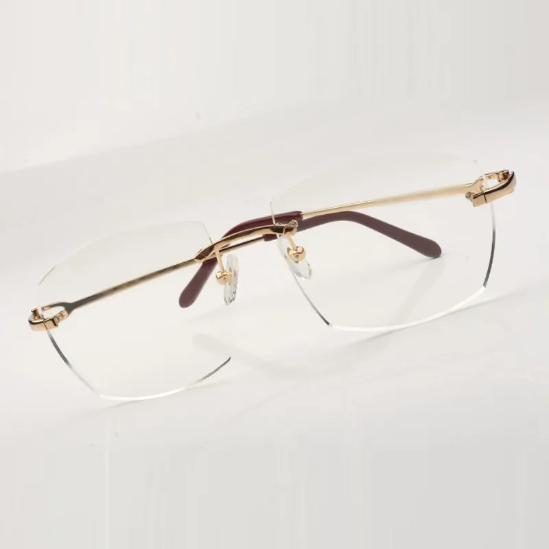Nuevo lente transparente de montura grande 4189706 patillas de metal ultraligeras adecuadas para hombres y mujeres para usar len