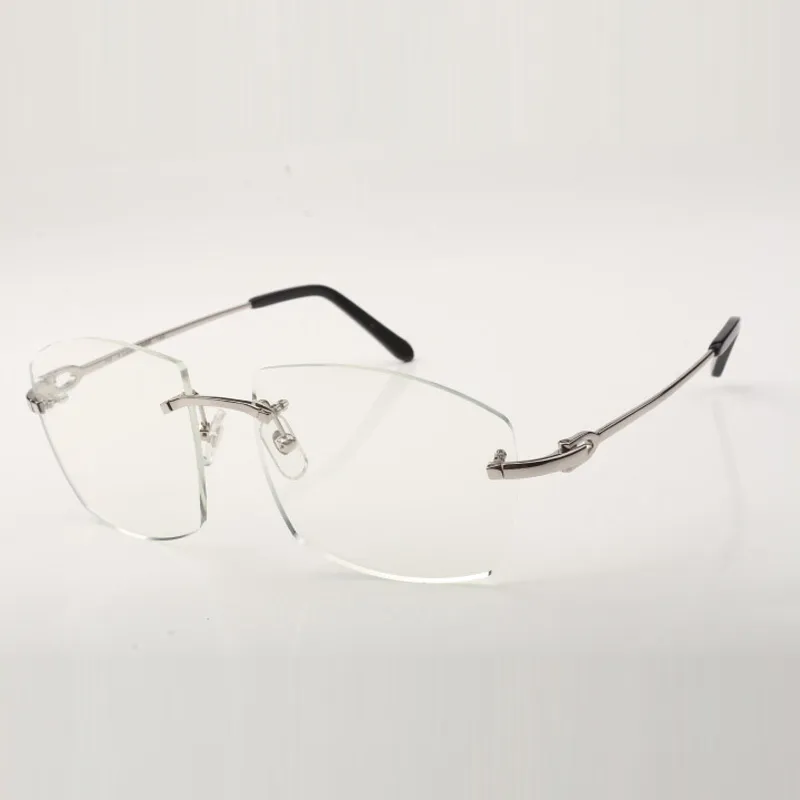 Nuevo lente transparente de montura grande 4189706 patillas de metal ultraligeras adecuadas para hombres y mujeres para usar len