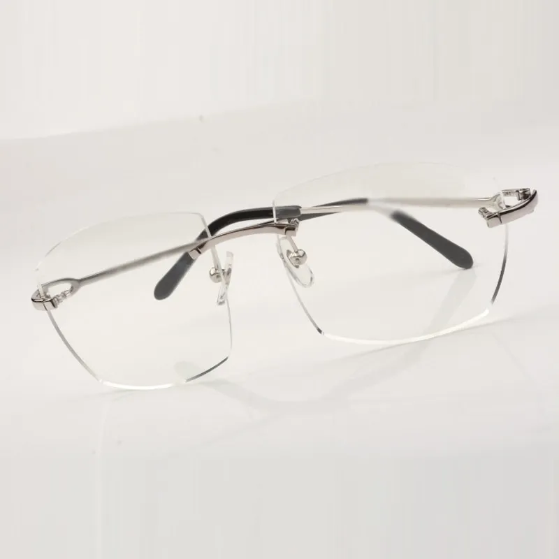 Nuevo lente transparente de montura grande 4189706 patillas de metal ultraligeras adecuadas para hombres y mujeres para usar len