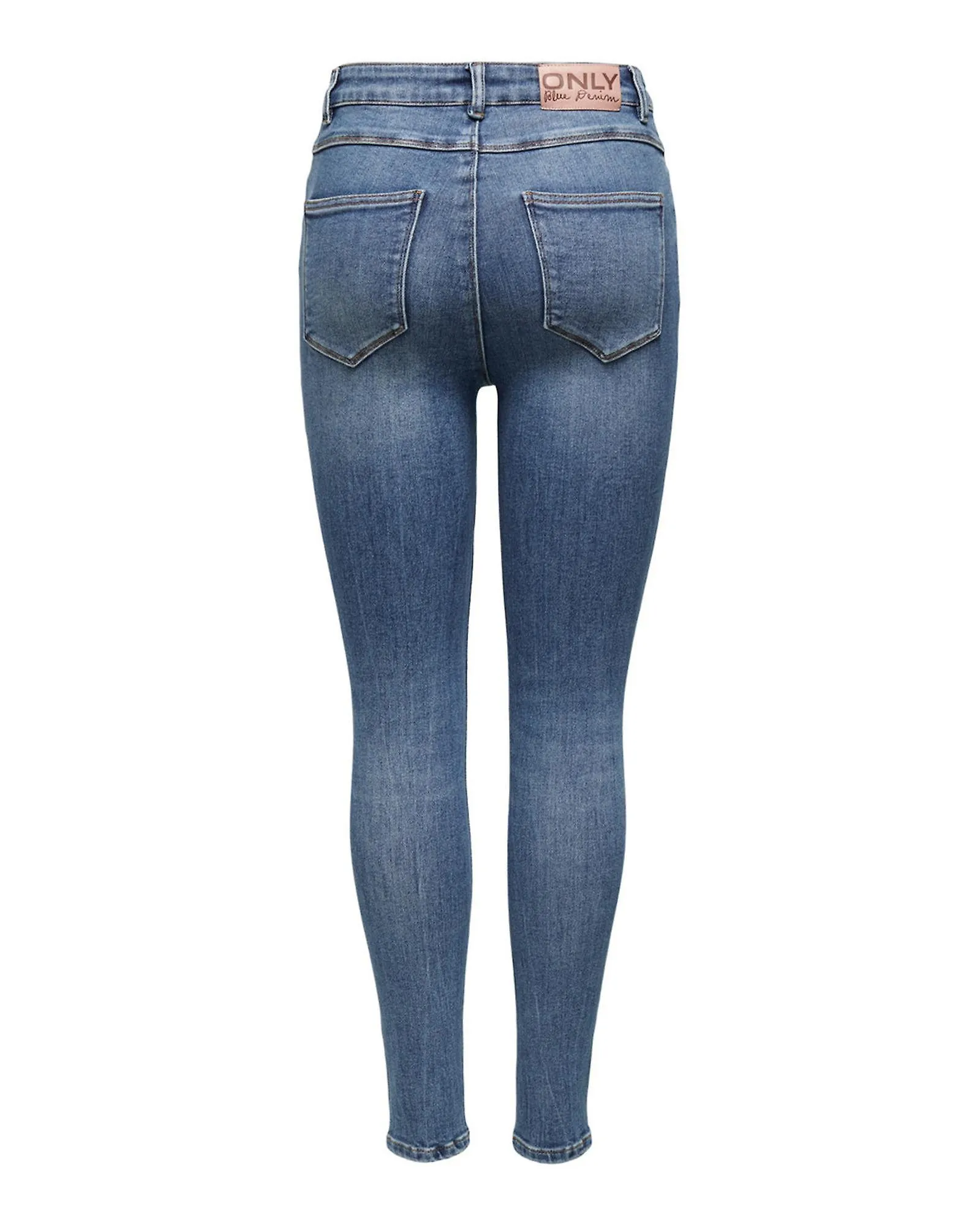 Only Plain Jeans with Zip and Button Fastening