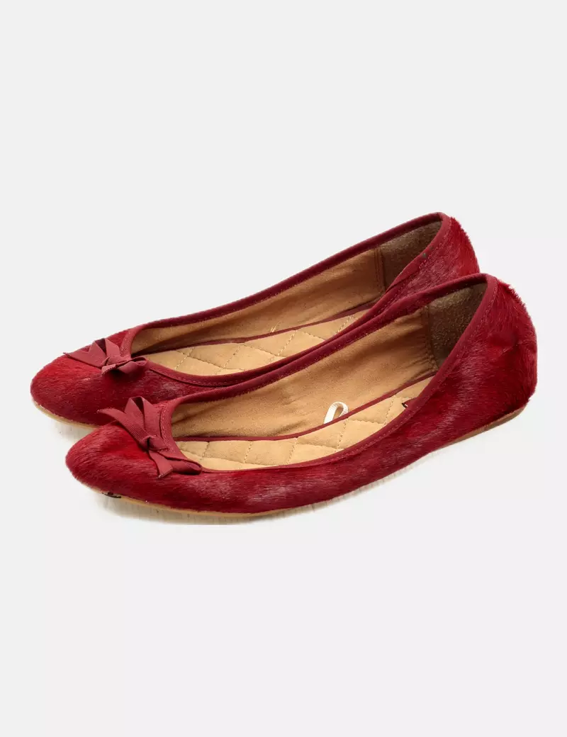 Oysho Bailarina roja textura pelo