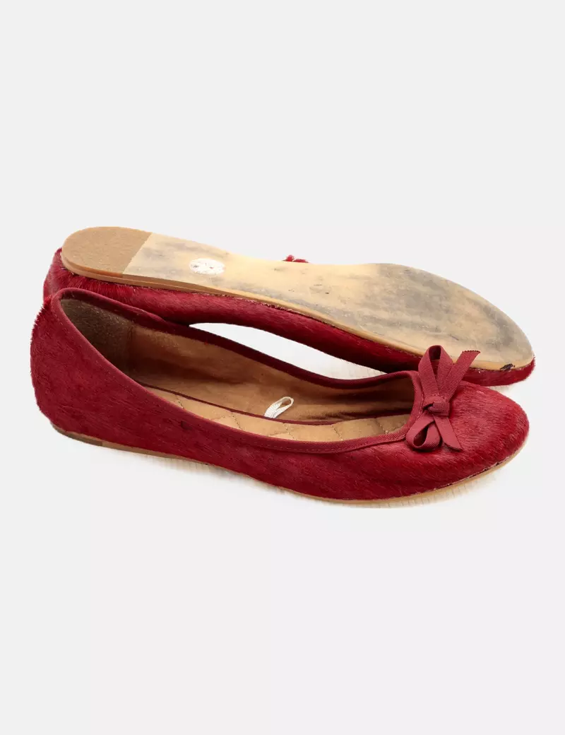 Oysho Bailarina roja textura pelo