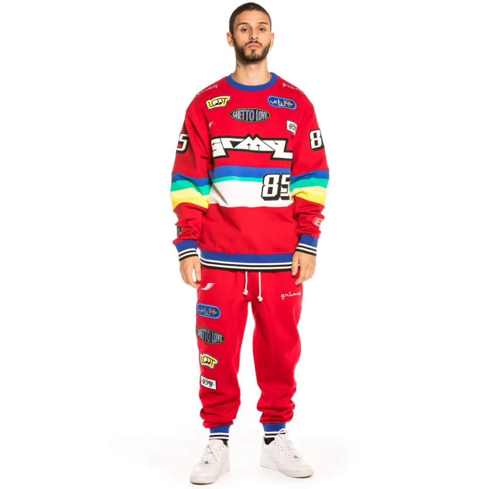 Pack Grimey Sweatshirt + Pants Arch Rival Red
