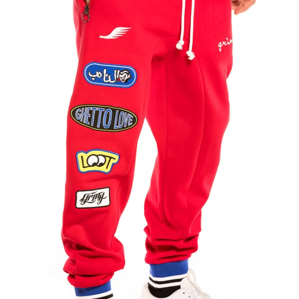Pack Grimey Sweatshirt + Pants Arch Rival Red