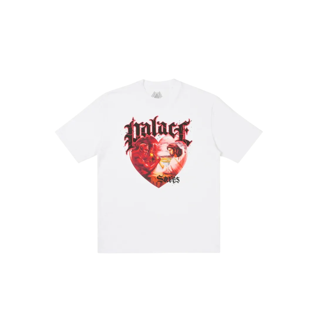 PALACE  SAVE THYSELF TEE WHITE