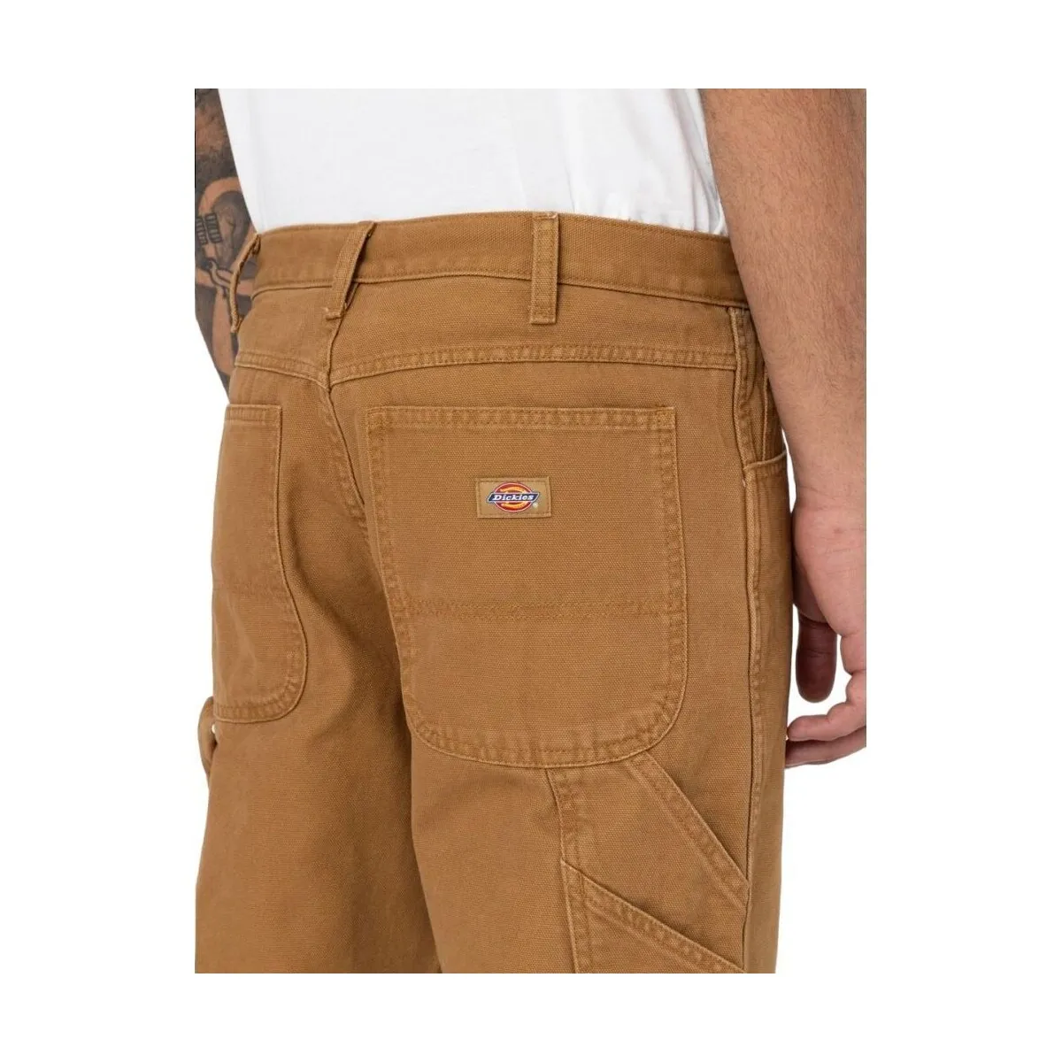 Pantalones Carpenter Hombre Stone Washed Brown Duck
