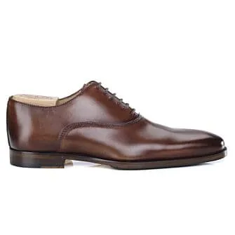 PATINA COGNAC OXFORD SHOES  RUBBER PAD  TREMEZZO PATIN