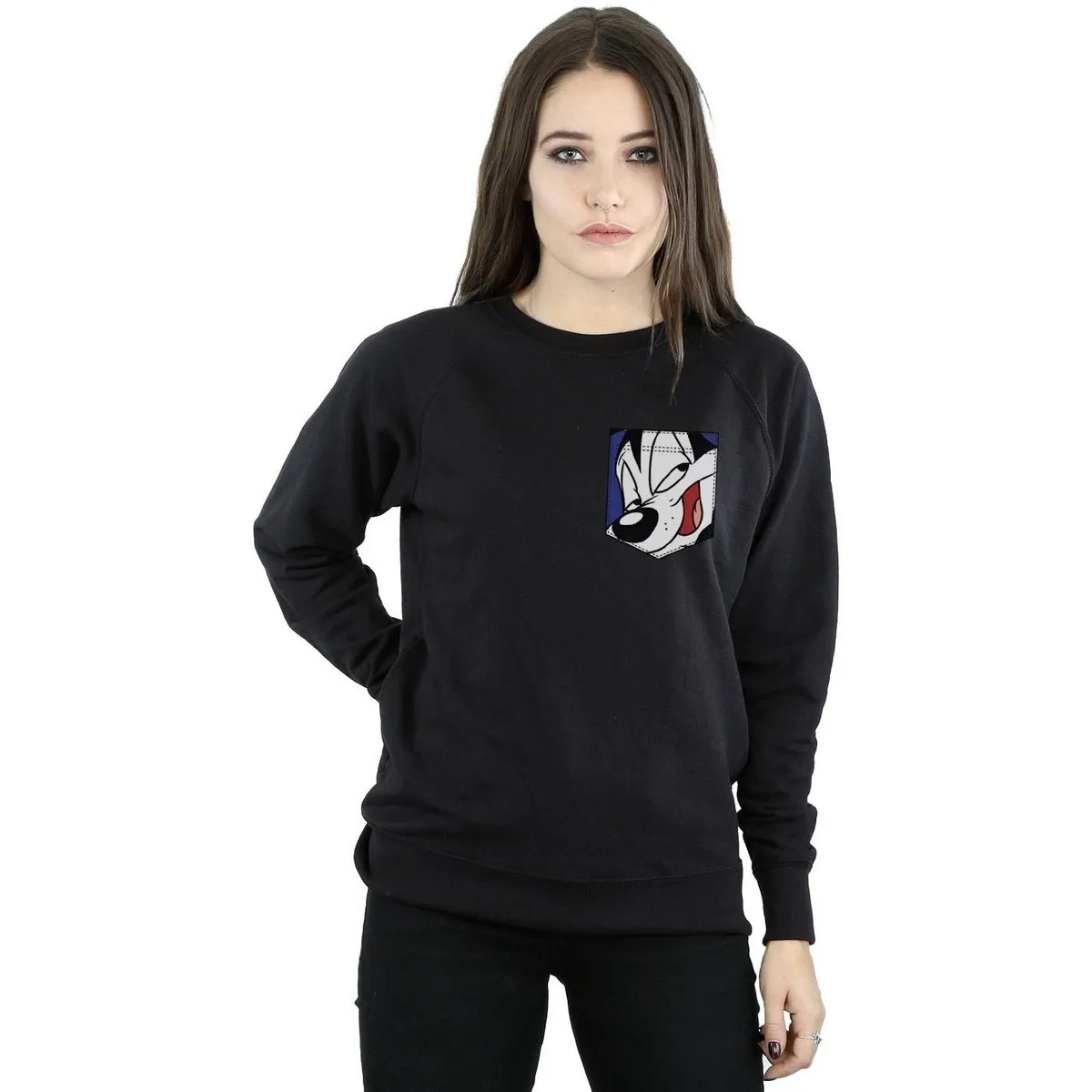 Pepe Le Pew Face Faux Pocket