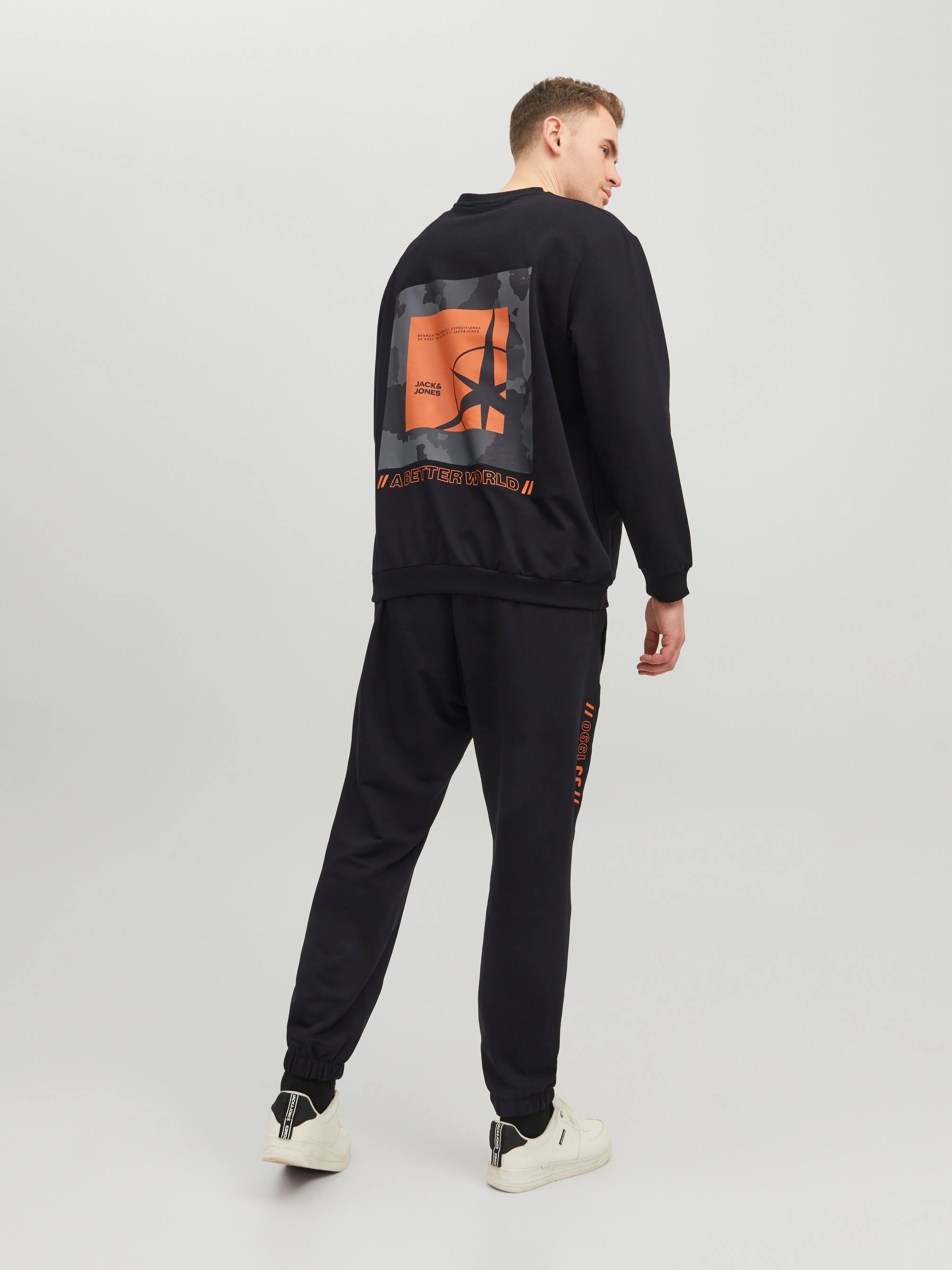 Plus Pantalones de chándal Corte regular | Negro | Jack & Jones®
