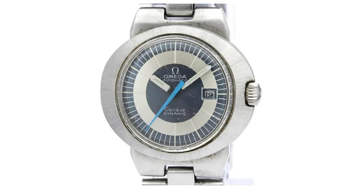 Reloj automático para mujeres Omega Geneve Dynamic de acero vintage 