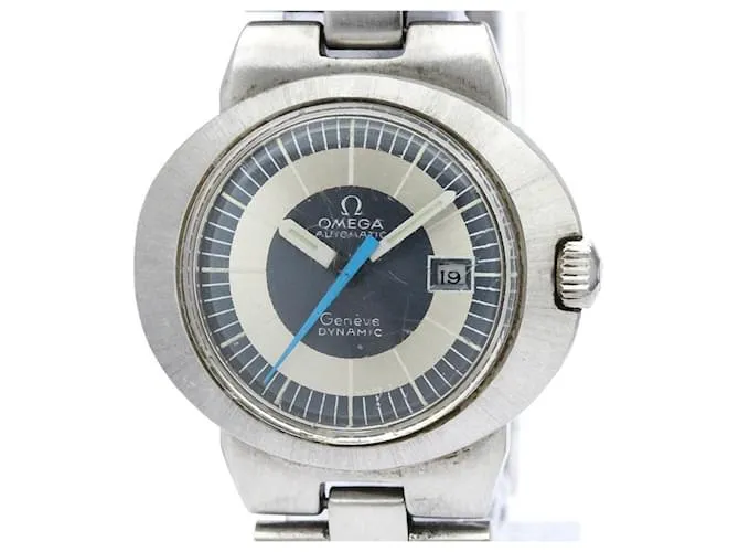 Reloj automático para mujeres Omega Geneve Dynamic de acero vintage 