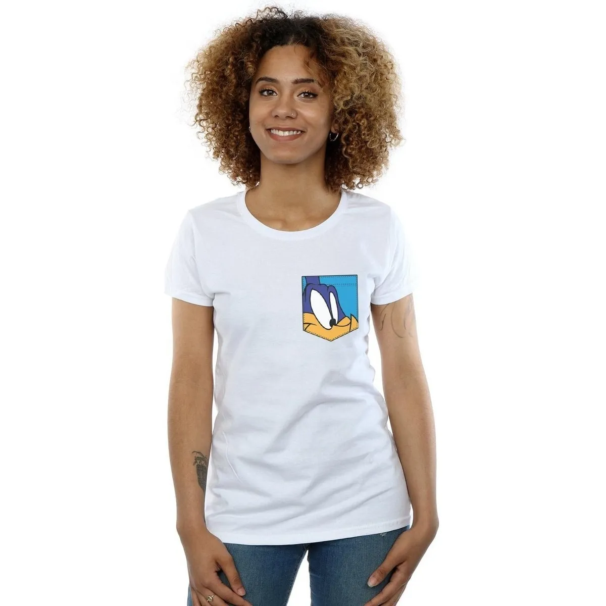 Road Runner Face Faux Pocket