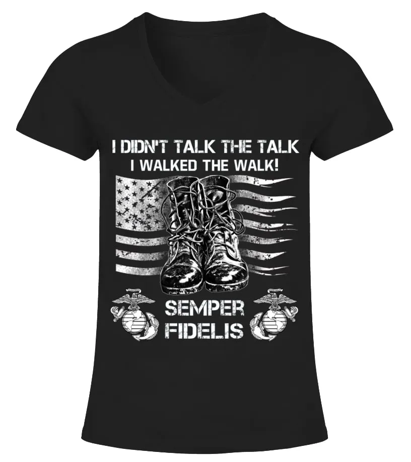 Semper fidelis Camiseta cuello pico Mujer