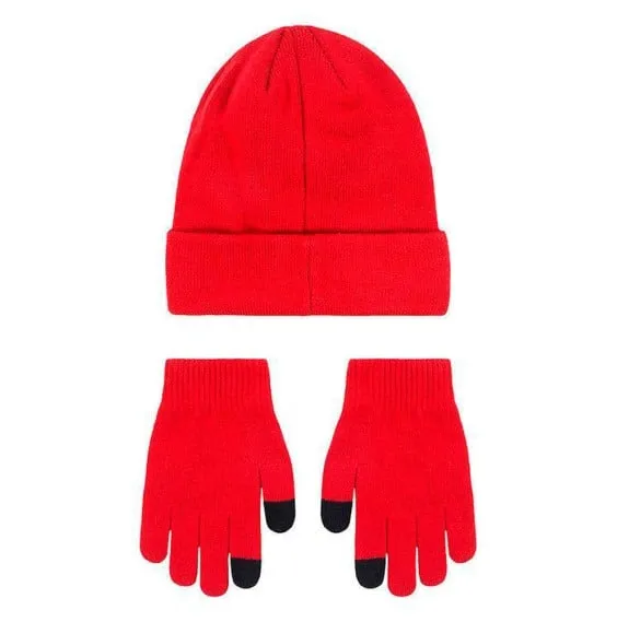 Set Gorro Guantes Jordan Kids Essential Red