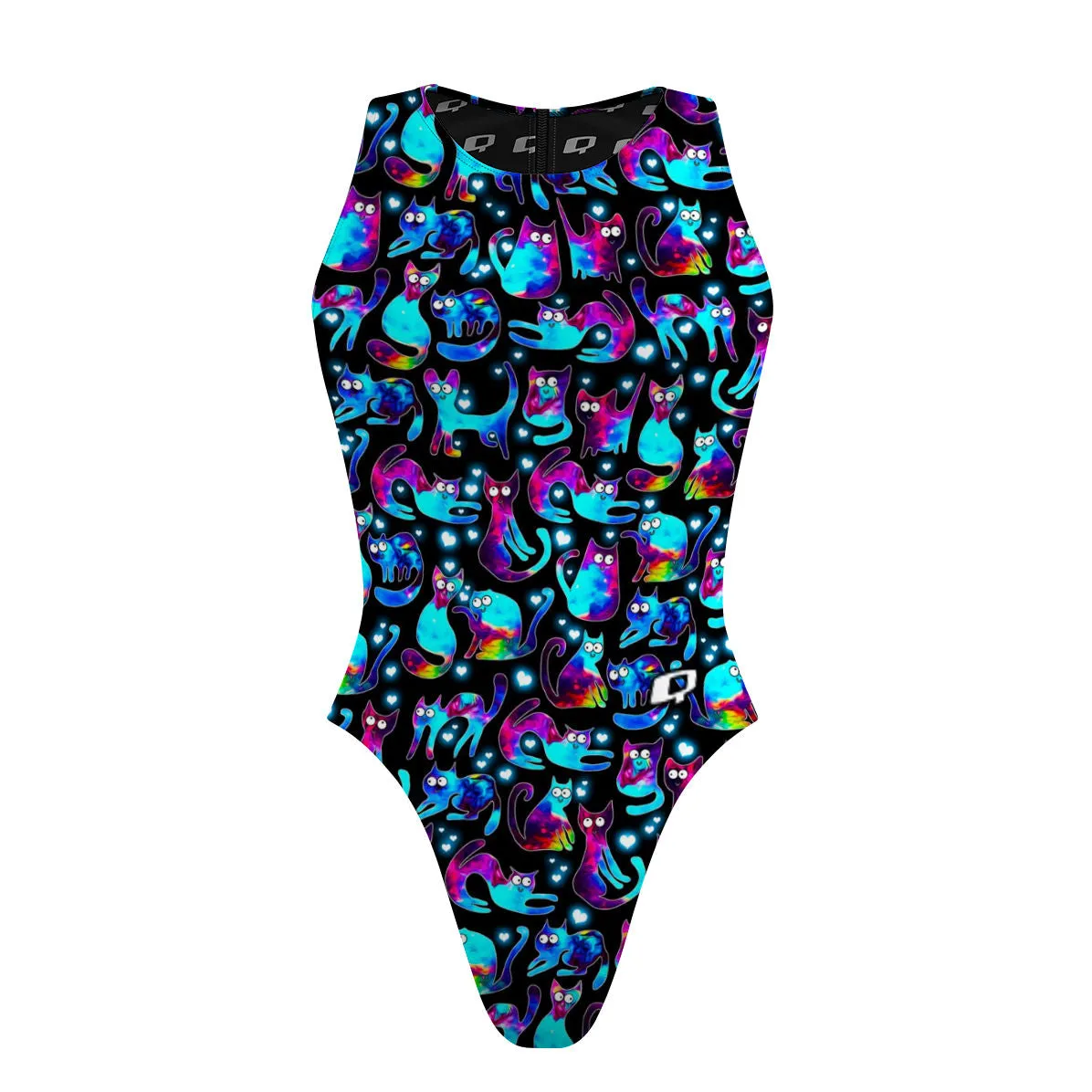 SPACE KITTIES  WOMEN WATERPOLO SWIMSUIT CHEEKY CUT