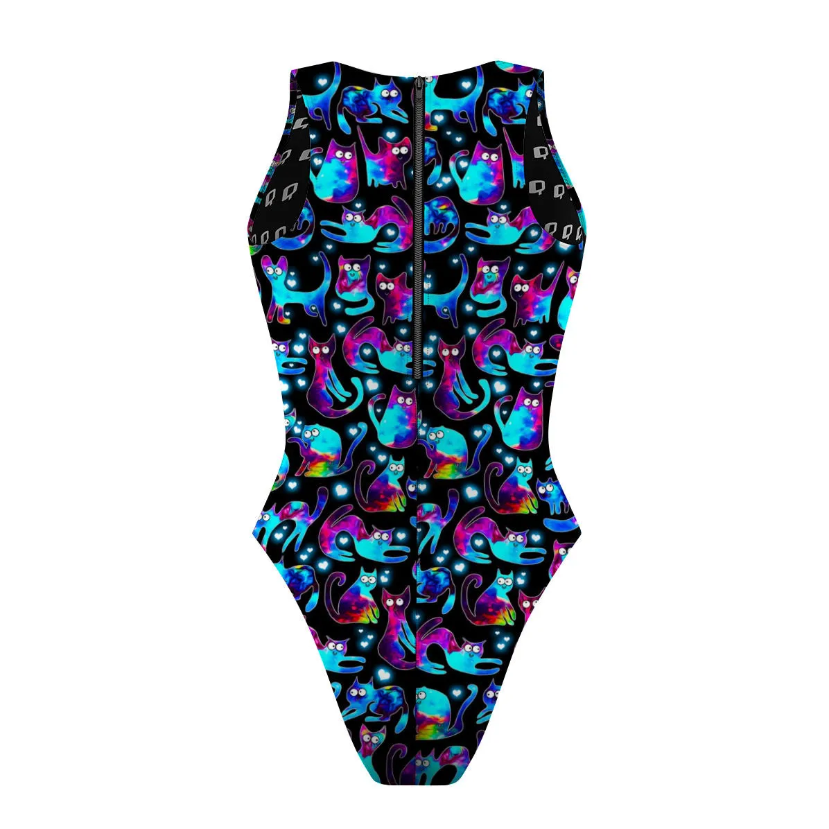 SPACE KITTIES  WOMEN WATERPOLO SWIMSUIT CHEEKY CUT