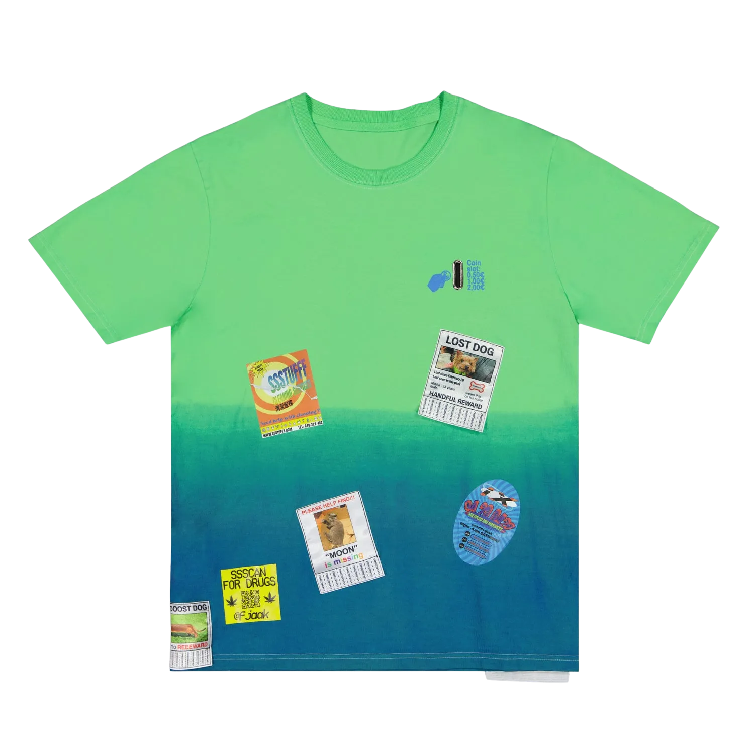 SPAIN TELEPHONE BOOTH TEE GREENBLUE