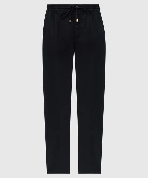 Stefano Ricci Blue pants made of wool