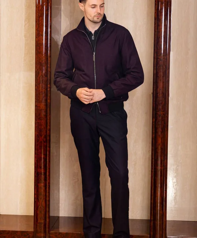 Stefano Ricci Blue pants made of wool