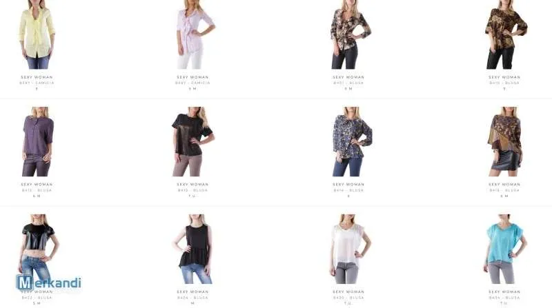 STOCK CAMISA Y BLUSA SEXY WOMEN PRIMAVERA/VERANO