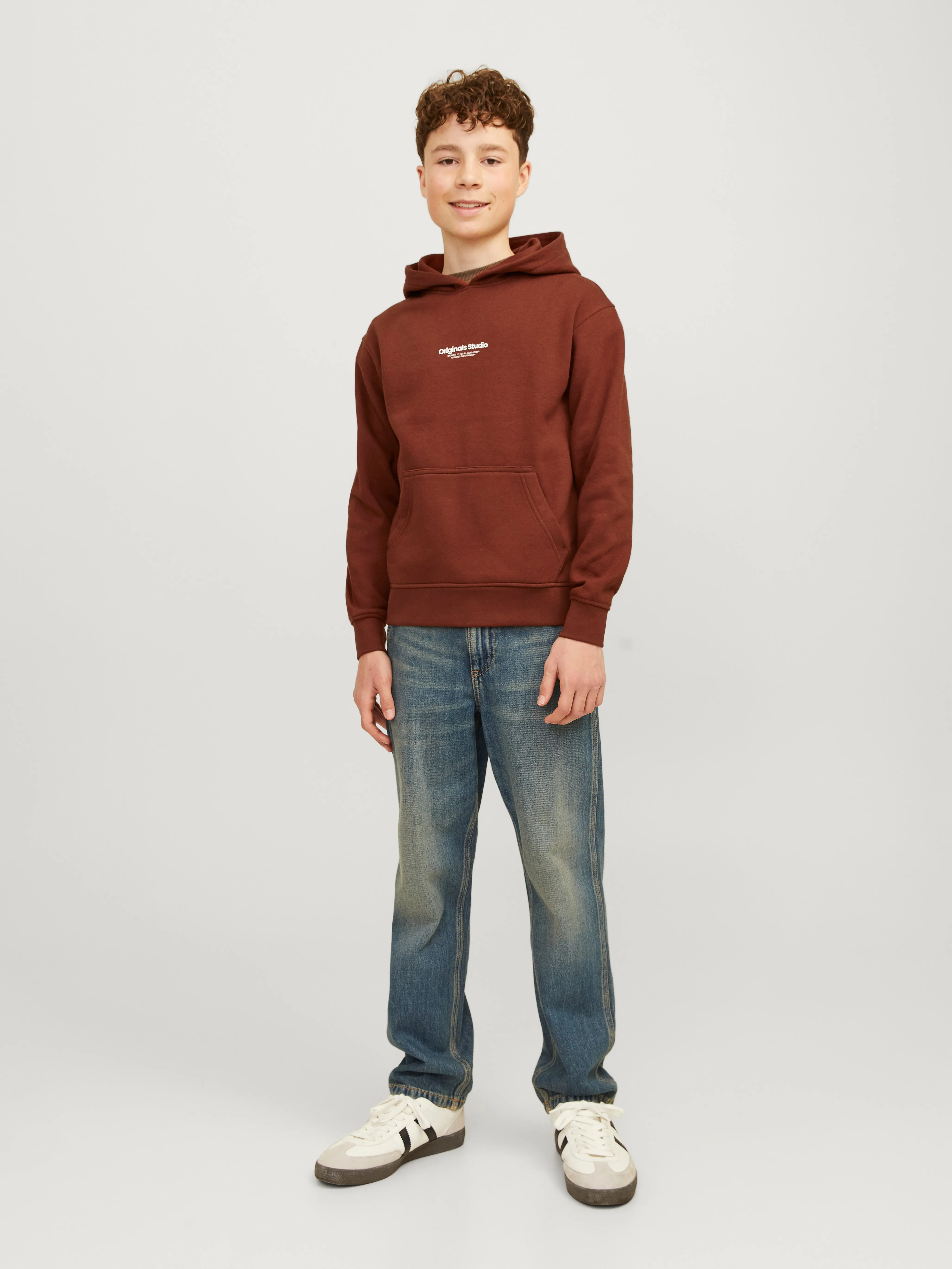 Sudadera con capucha Estampado Junior | Rojo oscuro | Jack & Jones®