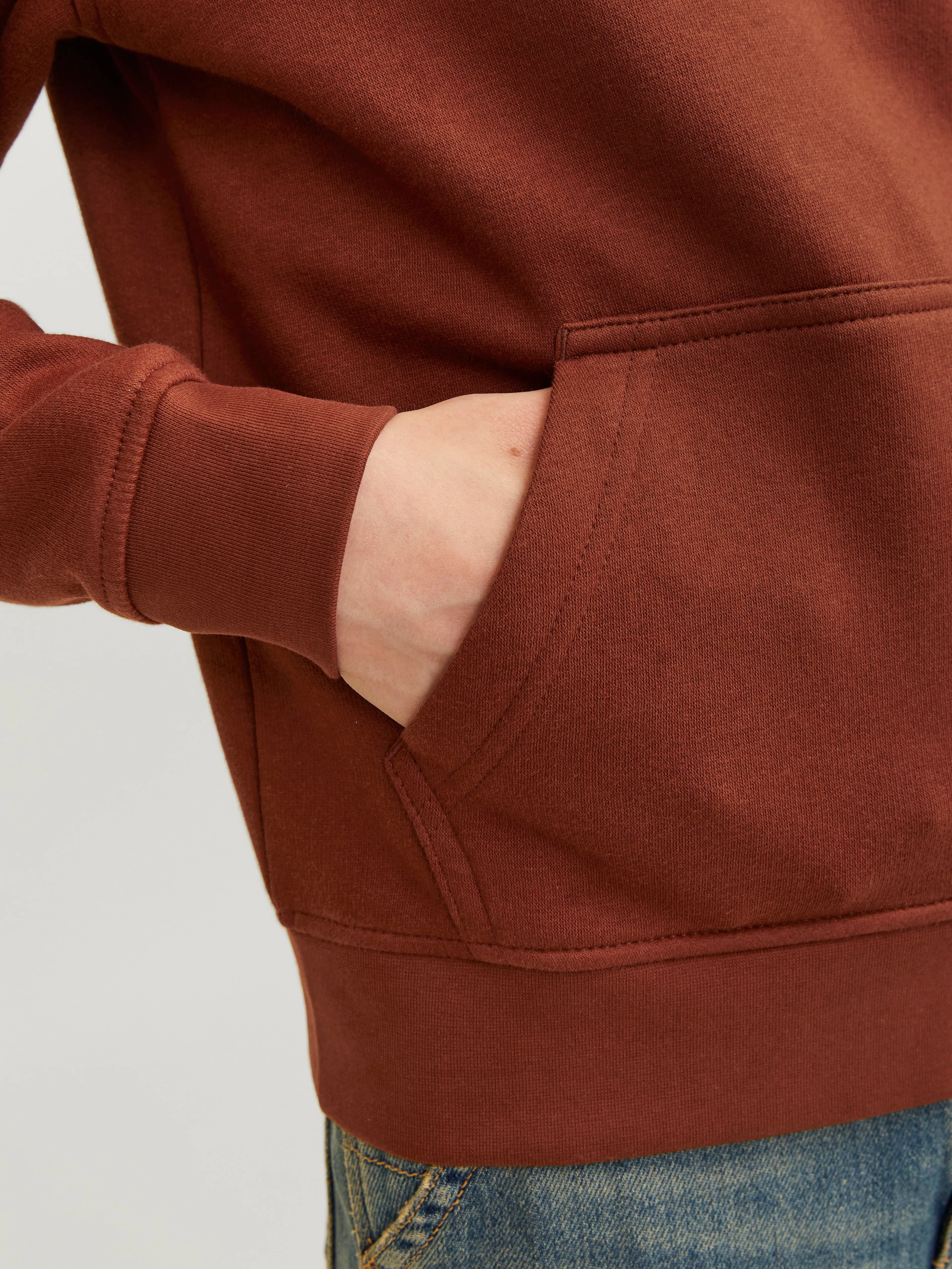 Sudadera con capucha Estampado Junior | Rojo oscuro | Jack & Jones®