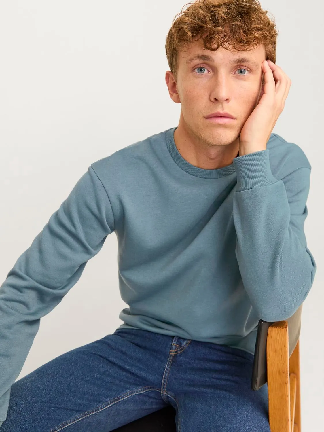 Sudadera Liso | Azul intermedio | Jack & Jones®