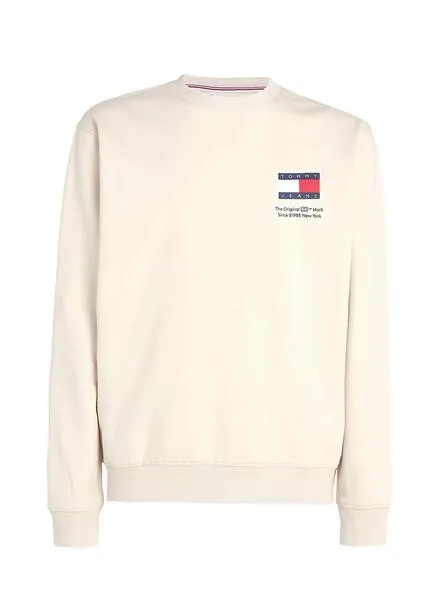 Sudadera Tommy Jeans Reg Essential Beige Hombre