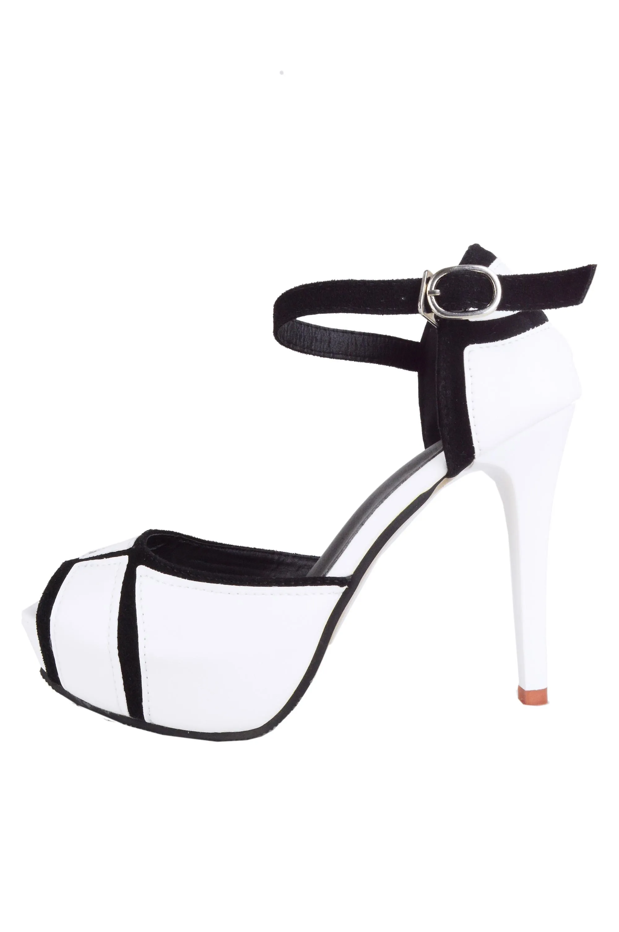 TACONES DE PLATAFORMA PEEPTOE LOVEMYSTYLE MONOCROMO