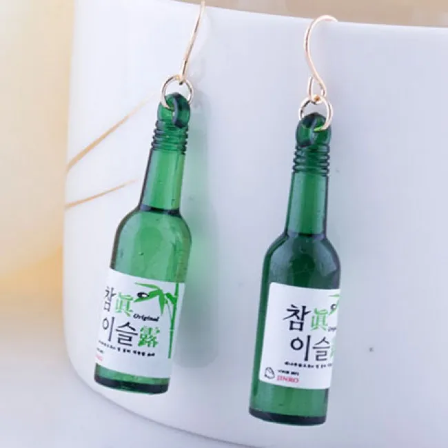 Unique Night Club Wine Bottle Ear Clip/Ear Drop
