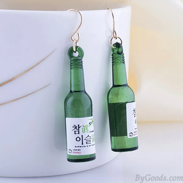 Unique Night Club Wine Bottle Ear Clip/Ear Drop