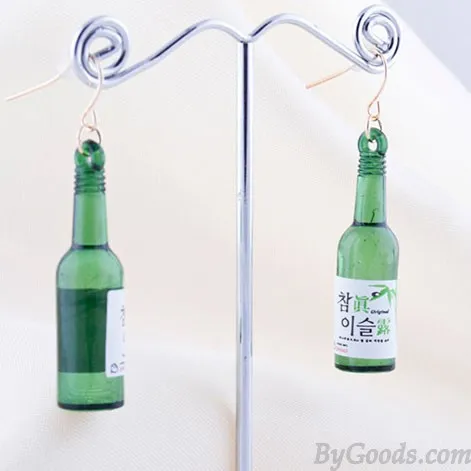 Unique Night Club Wine Bottle Ear Clip/Ear Drop