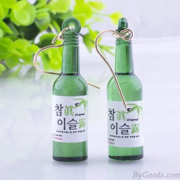 Unique Night Club Wine Bottle Ear Clip/Ear Drop