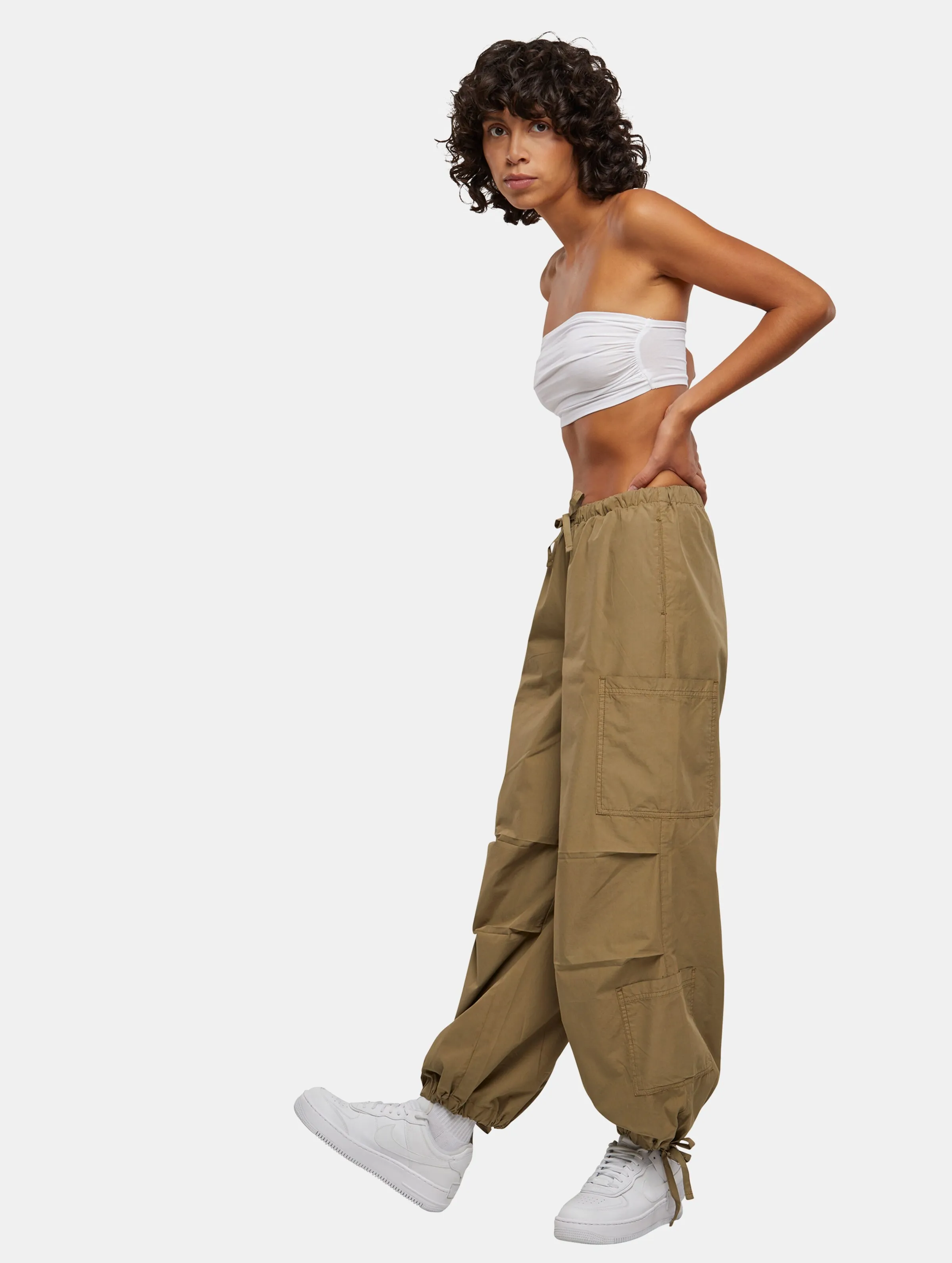 Urban Classics Ladies Cotton Parashute Cargohosen