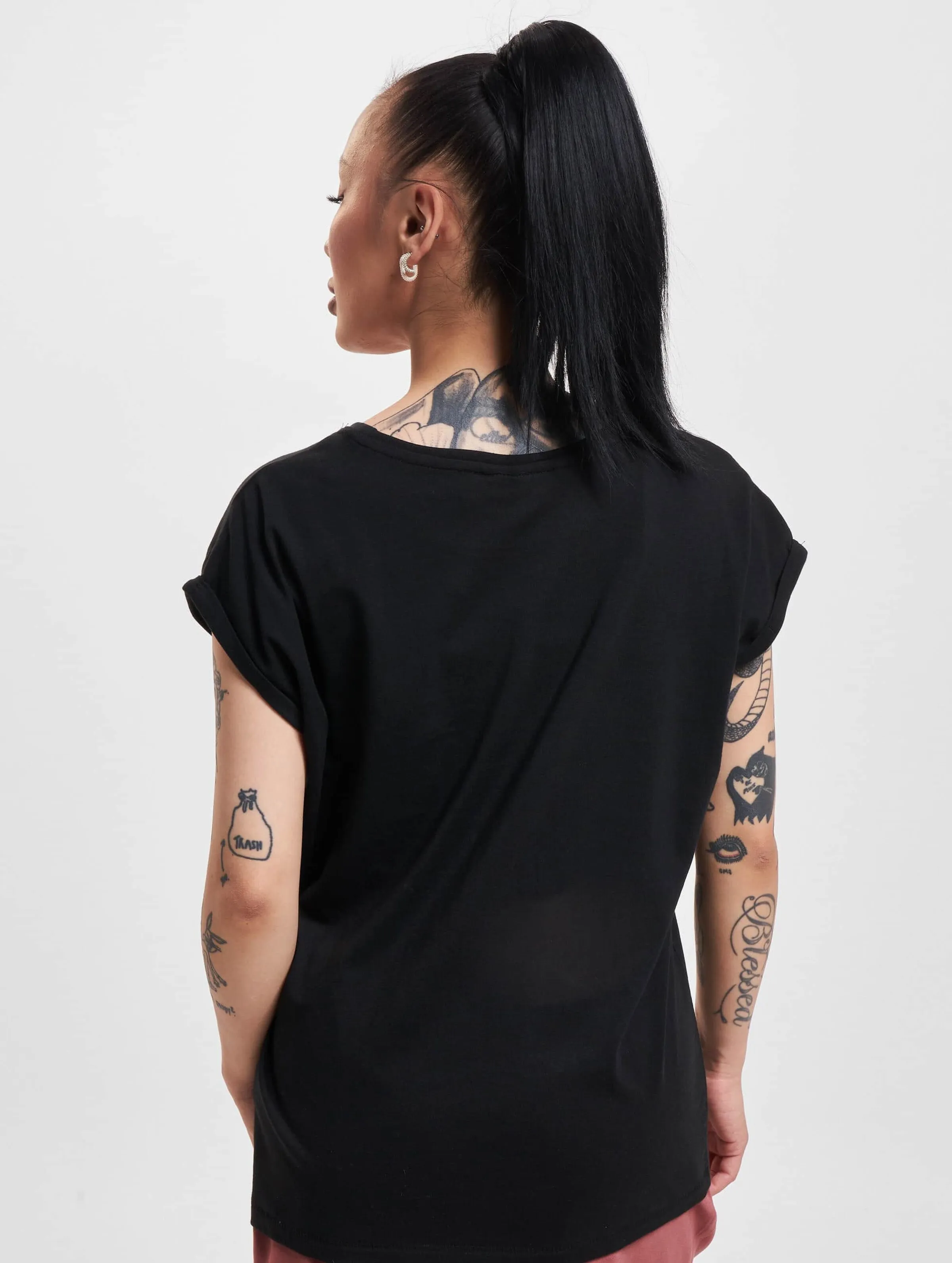 URBAN CLASSICS LADIES EXTENDED SHOULDER 2 PACK TSHIRTS