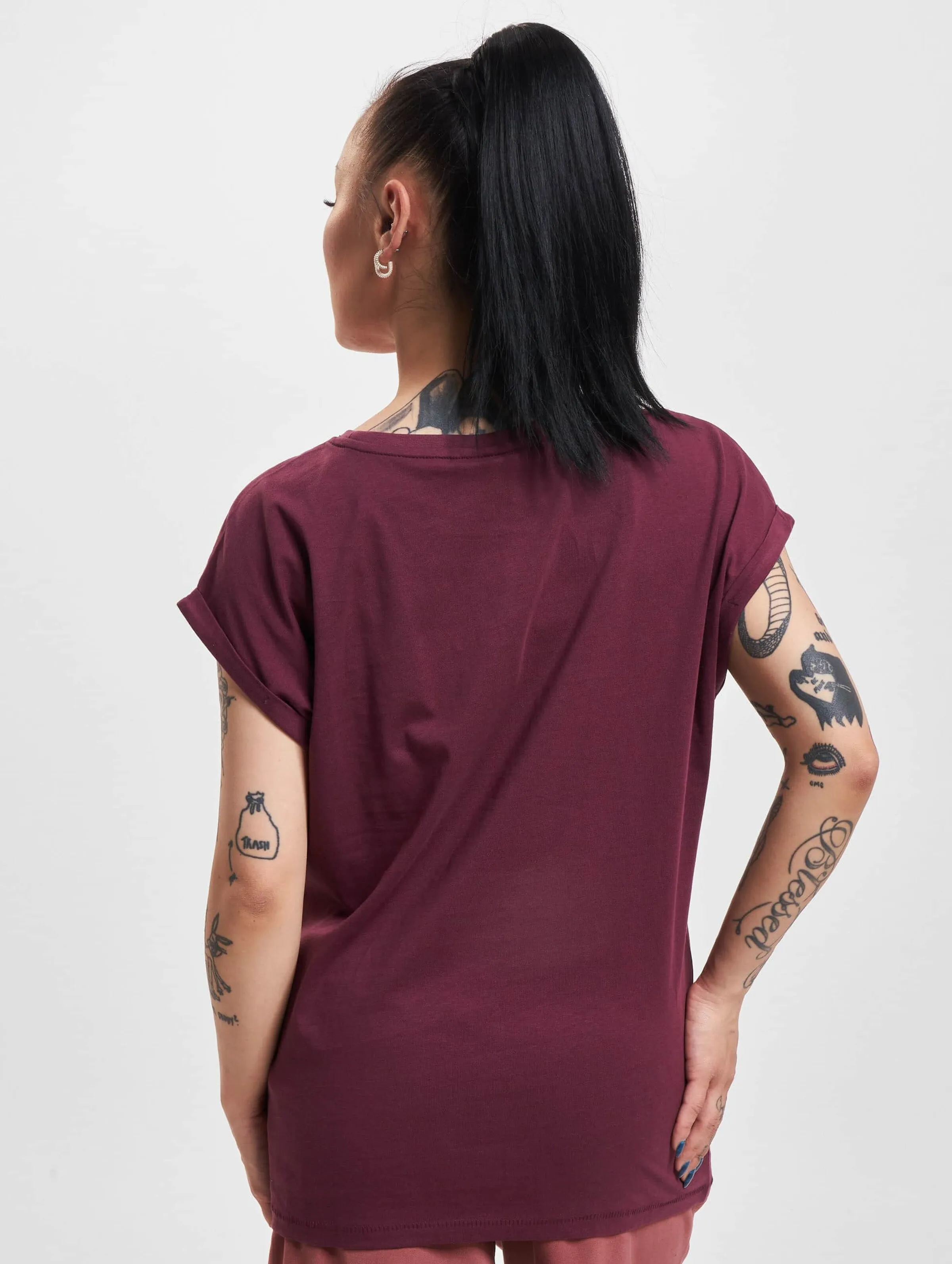URBAN CLASSICS LADIES EXTENDED SHOULDER 2 PACK TSHIRTS