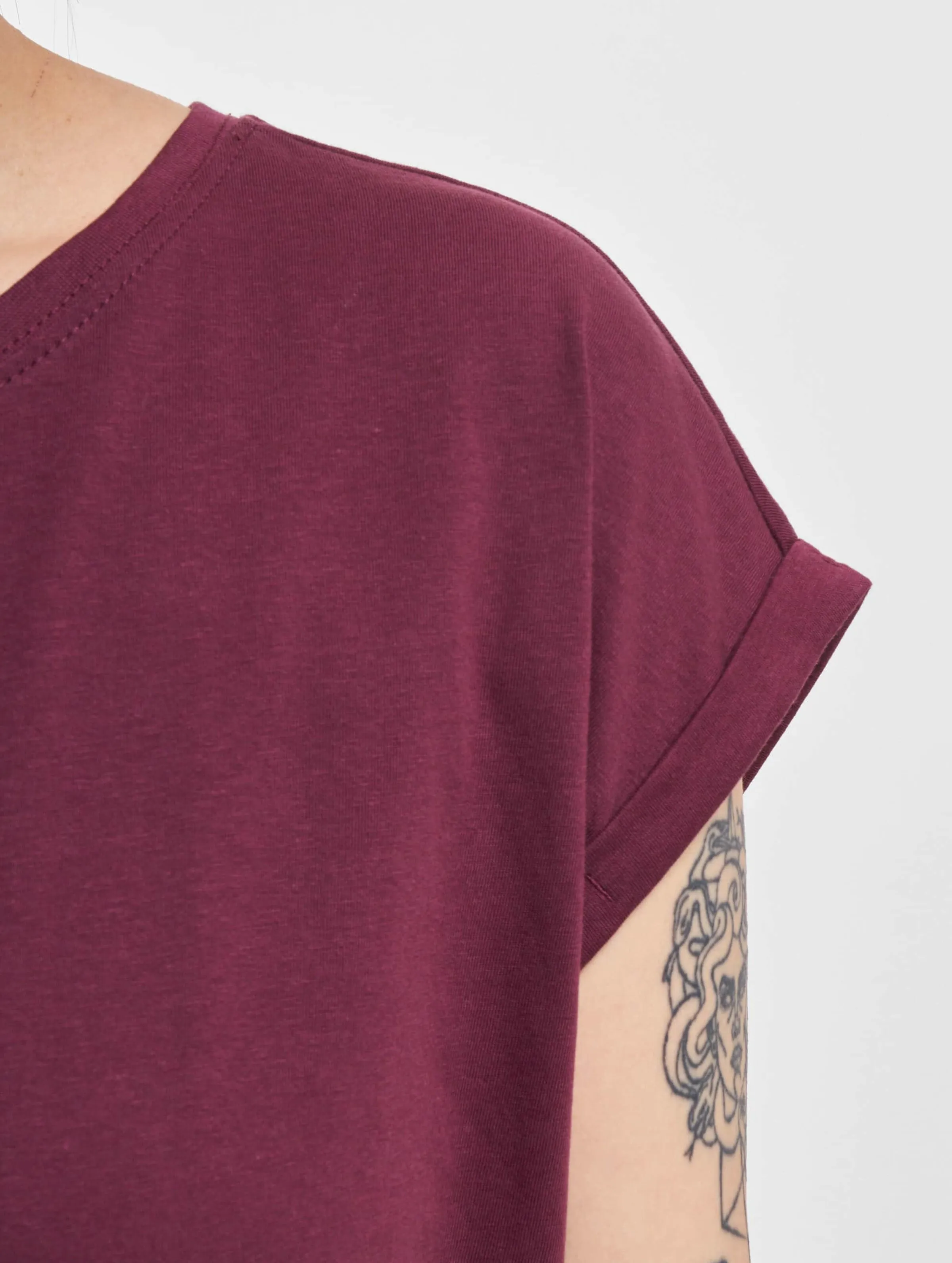 URBAN CLASSICS LADIES EXTENDED SHOULDER 2 PACK TSHIRTS