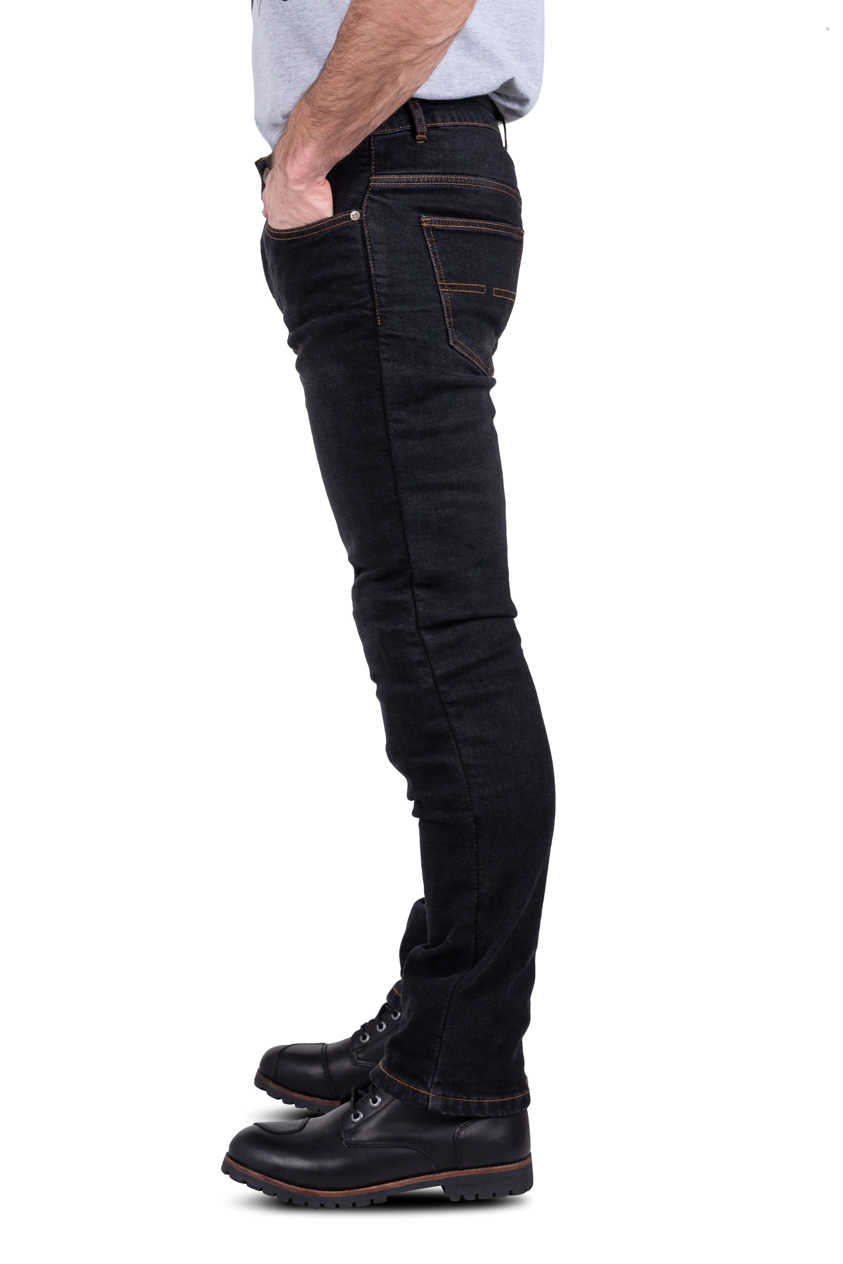 Vaqueros de Moto Course Jones Regular Negros