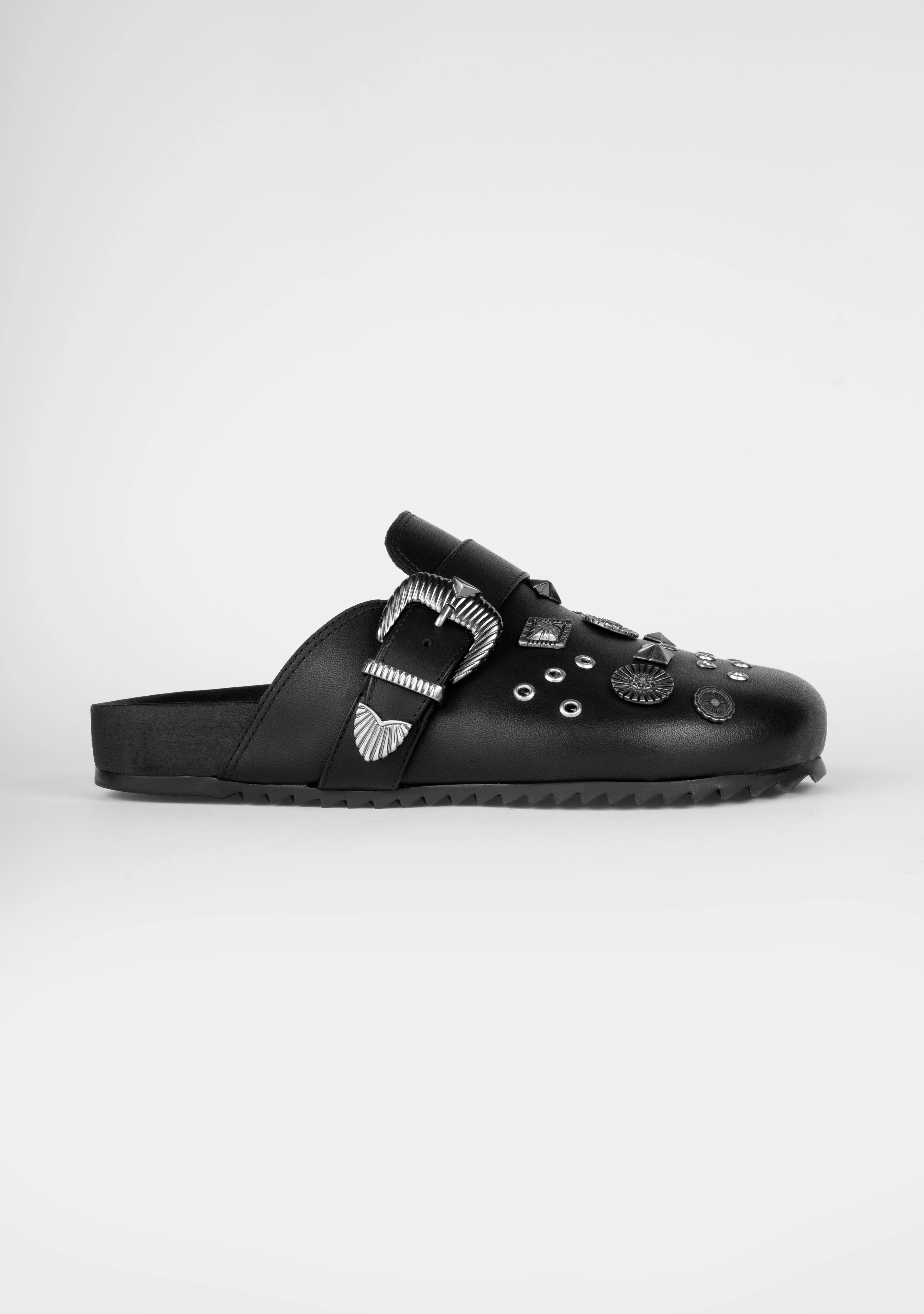 Vinci Shoes México Zuecos Negros