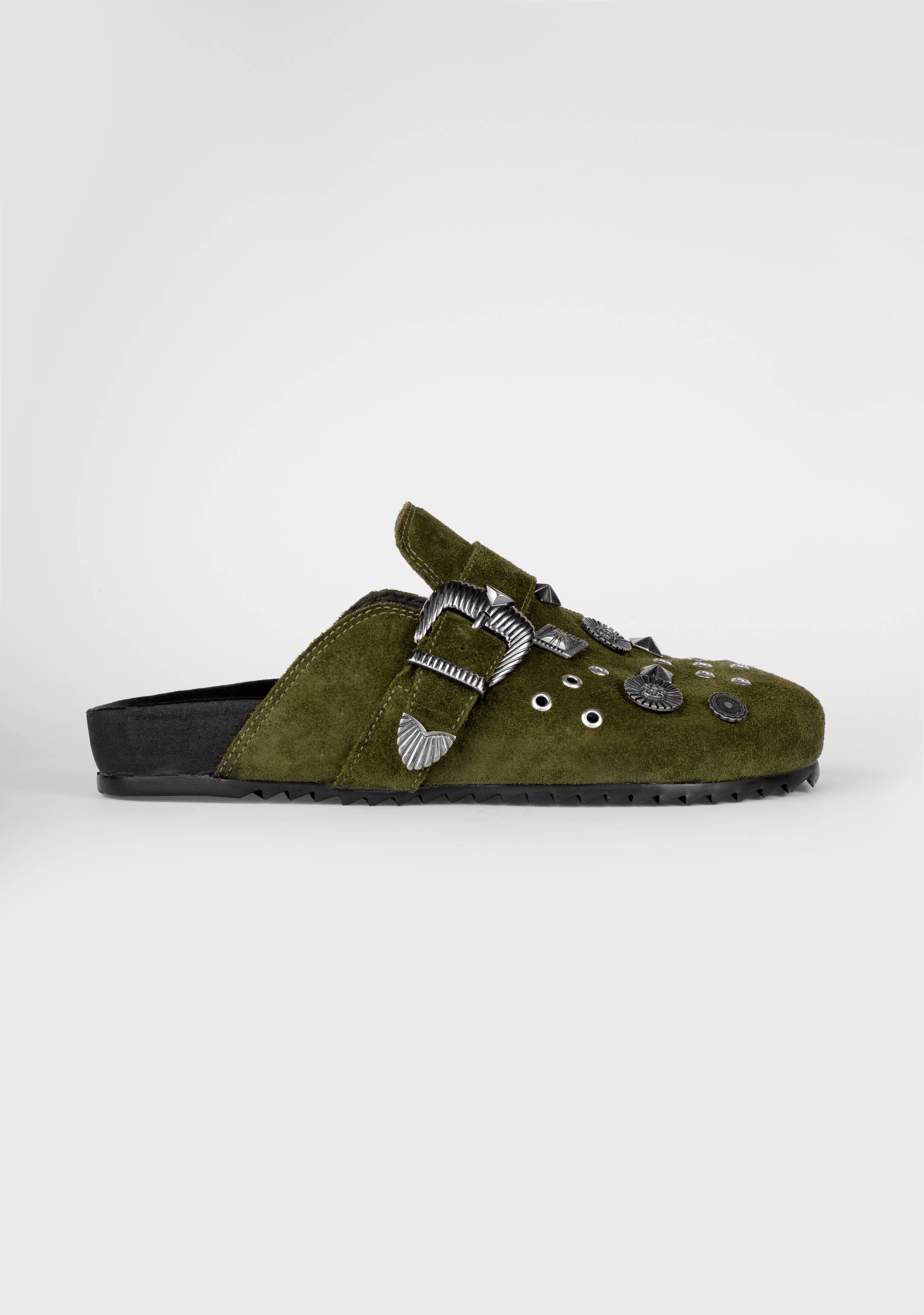 Vinci Shoes Zuecos de oliva México