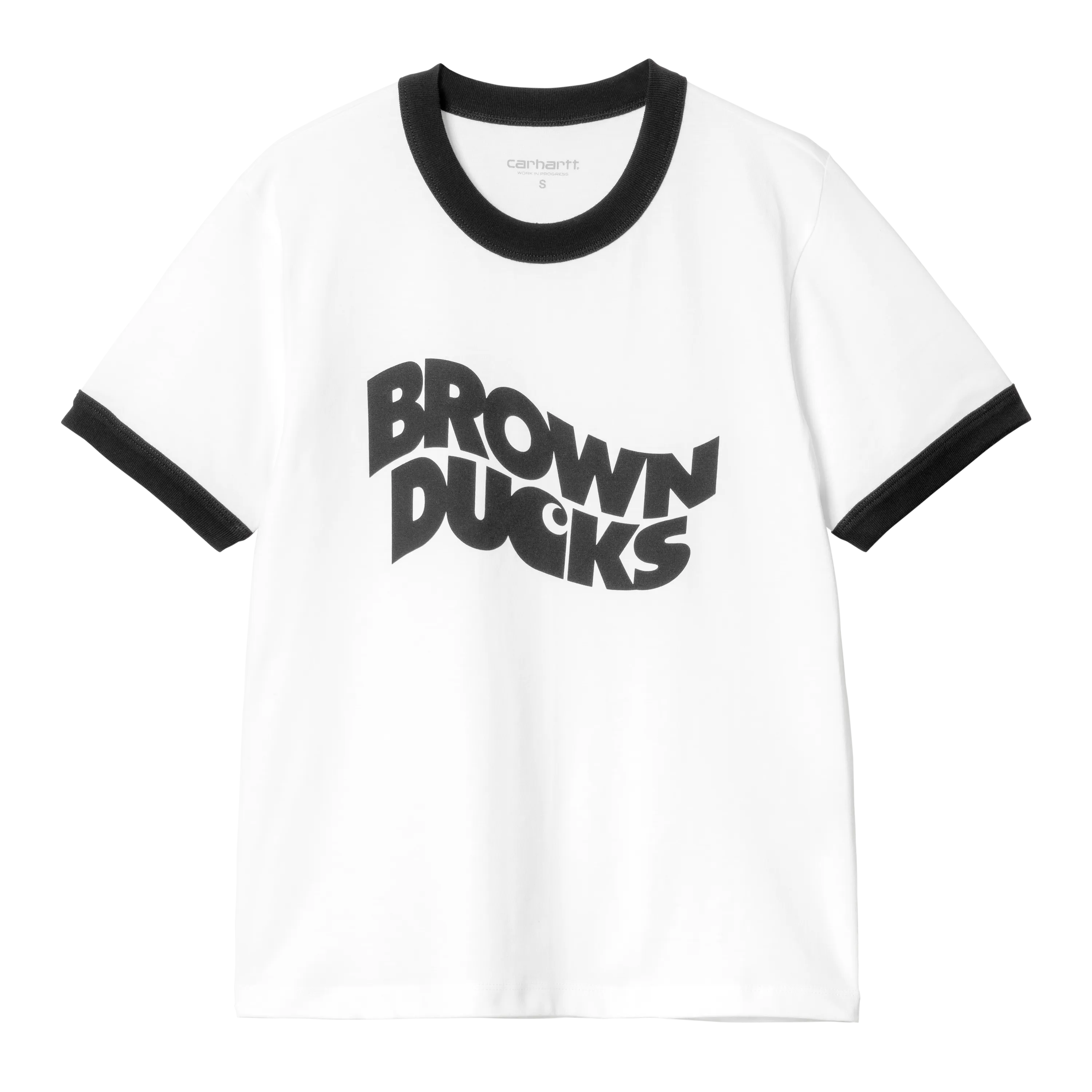W' S/S BROWN DUCKS RINGER TS