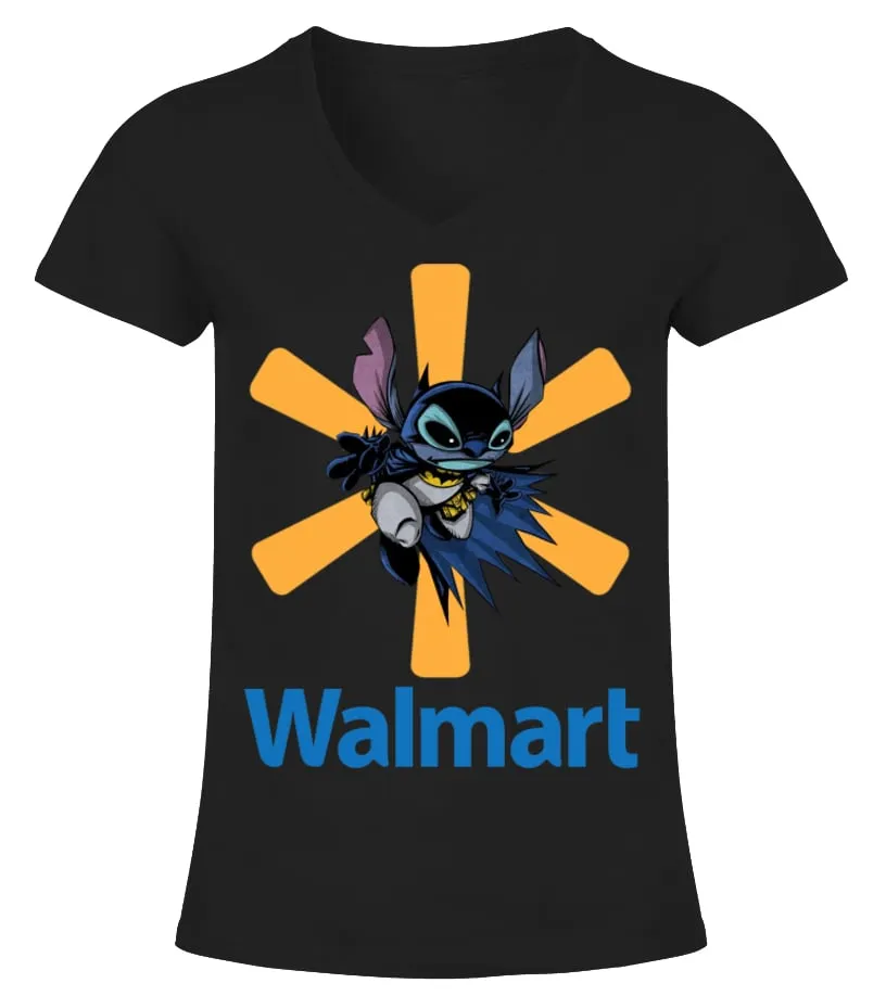 WALMART BATMAN Camiseta cuello pico Mujer