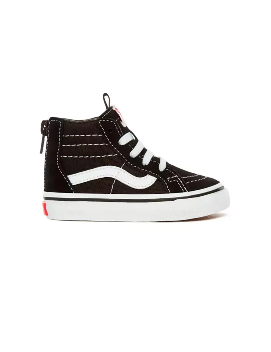 ZAPATILLA NIñO VANS SK8HI ZIP NEGRA