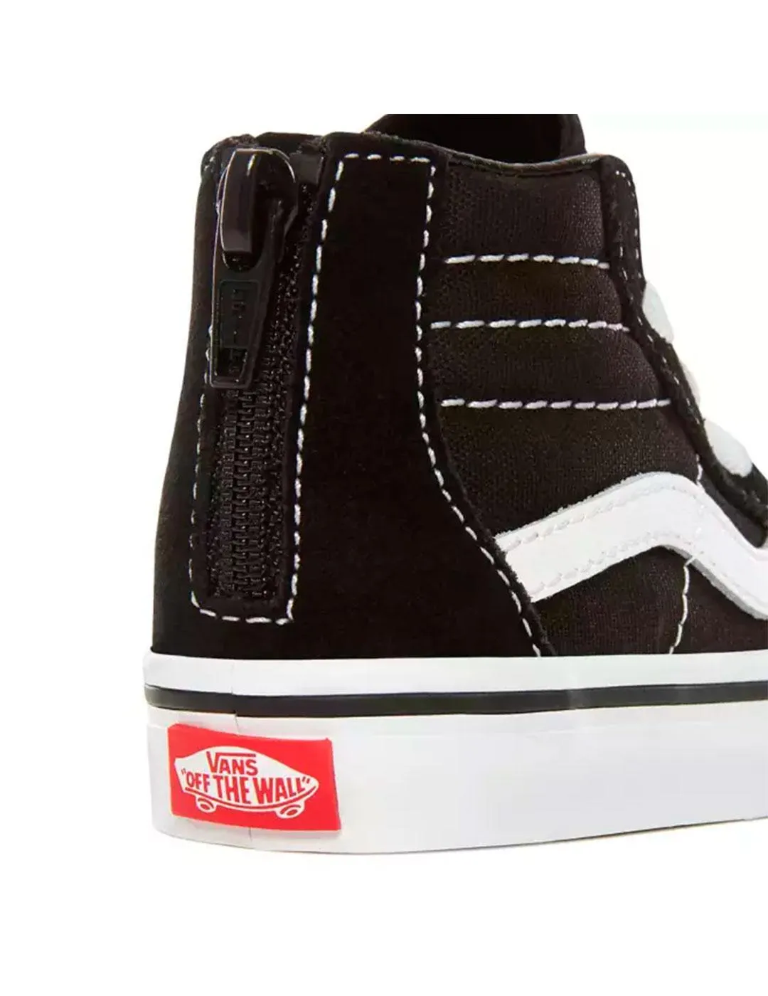 ZAPATILLA NIñO VANS SK8HI ZIP NEGRA